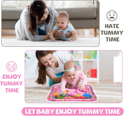 ZMLM Tummy 3 6 9 12 Baby Time Water Mat for Babies: Baby Toys Gifts for Newborn Infant Month Boy Girl Inflatable