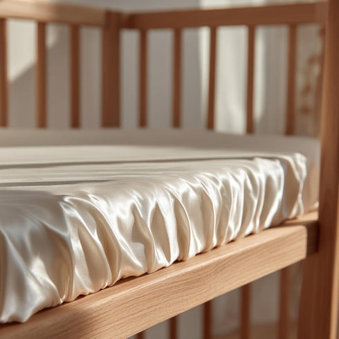 2-Pack Satin Crib Sheets for Babies & Toddlers Soft, Gentle on Hair & Skin Fitted Satin Sheets for Crib or Toddler
