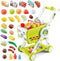 Supermarket Shopping Cart for Kids, 31PCS Shopping Trolley Cart Toy with Play