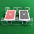 Yuanhe Clear 2 Deck Canasta Playing Card Tray-No Swivel Base