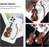 LUOZZY 40 Pcs Miniature Violin Model - Tiny Violin Musical Instrument for Dollhouse Mini Furniture Decoration