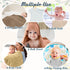 VitalCozy 12 (32 32 Inch,Earthy Pcs Baby Muslin Hooded Bath Towels and Washcloths Muslin Cotton Hooded Baby Towels