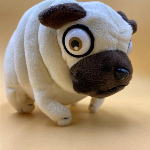 Hilarious Pug Stuffed Animal - 6" Funny Ugly Cute Pug Dog Plush Toy for Kids Boys Adults Birthdays Gift