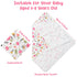 4Pcs Set 31.5 31.5 Zainpe Muslin Baby Hooded Towel & Washcloth Spring Pink Flowers Pattern Soft Absorbent Cotton Bath