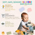 20PCS Silicone Blocks Soft Building Blocks, Montessori Educational Toy Soft Baby Blocks for Teething Gifts, Large