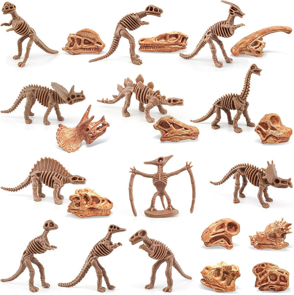 LC JoyCre 23PCS Mini Dinosaur Bones and Dinosaur Fossil Skeleton - Plastic
