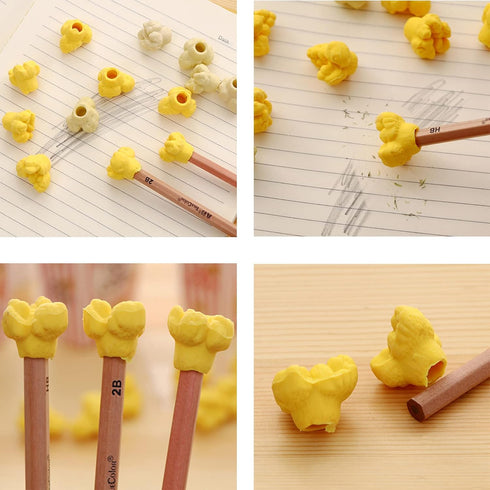 48 PCS Popcorn Erasers, Mini Erasers for Kids Play Prize Party and School Supplies