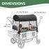 Rovique (R2/R2B Mosquito Net for Stroller Wagon, Baby Mosquito Net with Upgraded Hexagonal Mesh, Insect Protection