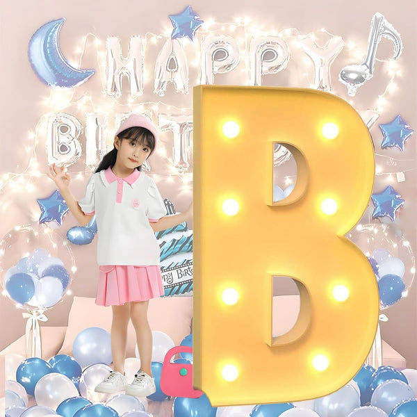 HFDJRWK Diy Foam Board Lights Up Letters Large Lighting Letter for Baby Bath