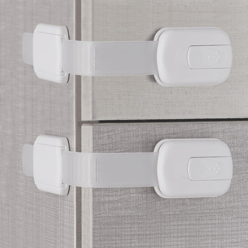 DOMILE (12 pack) Baby Proofing Straps Locks, Child Safety Locks for Cabinet, Drawers, Fridge, Dishwasher, Cupboard