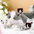 5 17.75 Inches Mommy 4 Set HyDren Pcs Realistic Ragdoll Cat Stuffed Animal, Large Ragdoll Cat Plush with Cute Babies