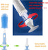 Multifunctional Baby Bottle Brush Cleaner Set - Silicone and Nylon Brush with Suction Cup