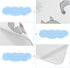 HXshaoye 28" 52"Breathable Cooling Baby Mattress x Crib Bumper Pads for Baby&Toddler Snowflake Patterns Cartoon Gray