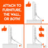 ECHOGEAR 90 TV Safety Straps for Big TVs Heavy-Duty Anti-Tip Anchors for TVs Up to Secure to Wall or Furniture