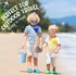Hungdao 16 Pcs Colorful Silicone Beach Toys Set, Includes 3 Buckets, 3 Shovels, 9 Molds, 1 Beach Bag