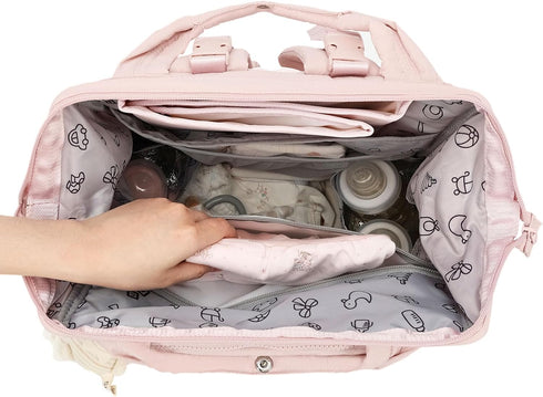 Backpack Backpack BELALIFE Baby Diaper Bag, Baby Essentials Travel for Moms Dads, with Changing Pad, Insulated Bottle
