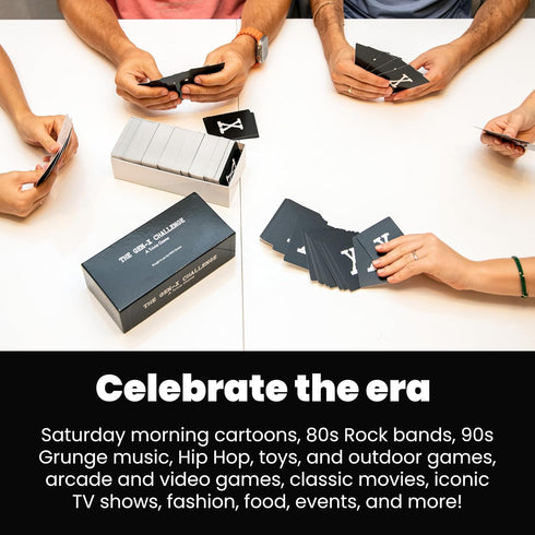 FAFO GAMES 80s 90s 600 The Gen-X Challenge - and Trivia Card Game with Trivia Cards - Pop Culture Trivia Game