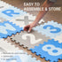 36 0-9, 74 74 (36 3 Tadpoles Foam Playmats for Kids, Interlocking Tiles Teach the ABCs and Numbers Total Floor Coverage