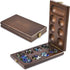 AMEROUS Wooden Mancala Board Game Set with 72+8 Bonus Multi Color Glass Stones - Classic Family Game