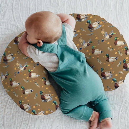 Vintage Mallard Ducks Baby Nursing Pillow Covers for Boy Girl Retro Duck Hunting Nursery Pillowcase for Breastfeeding