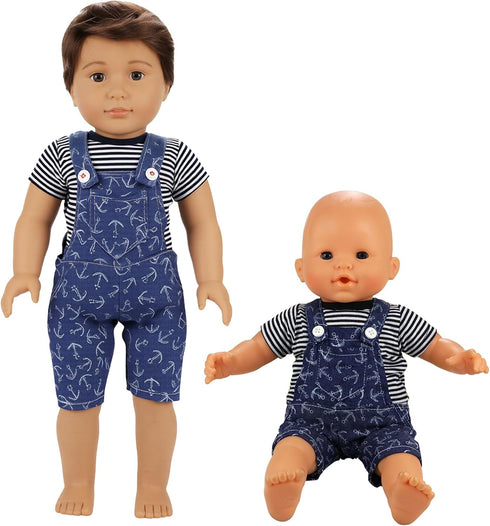 6 Sets 14 16 Inch 18 Inch BARWA Boy Doll Clothes Doll Clothes Daily Casual Clothes Outfits Compatible for to and Dolls