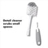 2-Pack OXO Tot Bottle Brush with Nipple Cleaner and Stand Gray