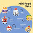 Set, 14+ (6 Pack) HIGH GODO Food Party Favors Building Mini Food Building Blocks Model Kits, Goodie Bag Stuffers