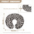 GOSTONG Set 2 Pack Black Grey Leopard Nursing Pillow Cover of Nursing Pillow Slipcovers Ultra Soft Compatible