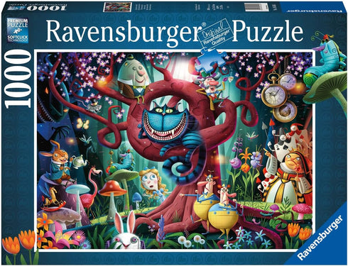Ravensburger Most Everyone is Mad 1000 Piece Puzzle - Unique Alice in Wonderland Theme, Quality Softclick Technology