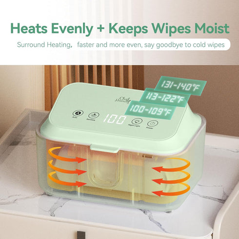 Babies,3 Chefhandy Baby Wipe Warmer, Wipe Warmer and Baby Wet Wipes Dispenser with UV Light Sanitizer,Baby Wipes Warmer