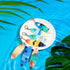 Bucherry 36 Pcs Beach Favors Keychain Gifts Set, Wooden Surfboard Slippers and Sea Turtle Keychains for Luau Party