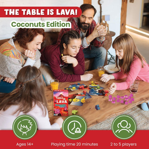 The Table is Lava - Coconuts Edition, Expansion Set by R&R Games