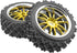 ShareGoo 4Pcs 1/10 On Road Tires & Plastics Wheel Rims, 12mm Hex Compatible with Tamiya TT01 Kyosho