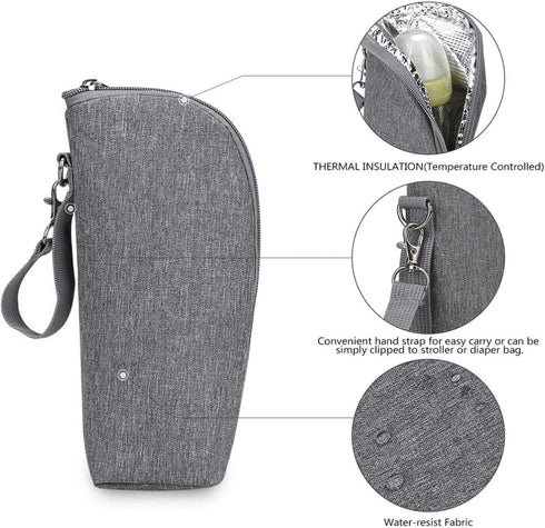 GLEAVI Baby Bottle Insulation Bag Keep Warm Bottle Sleeve Cooler for Baby Milk Warmer Bag Sleeves Heat Keeper Car Tote