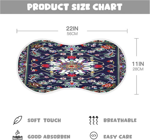 YETTASBIN Mexican Floral Muslin Baby Burp Cloth, Super Soft Absorbent Cotton Burp Rag Baby Bibs Feeding Cloth