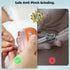 4-in-1 2 Set Electric Nail Clipper with LED Light Quiet Rechargeable Nail Grooming Kit, Grinder & Polisher, Speed, Nail