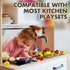 Sets Set Beberolen Wooden Play Food for Kids Kitchen Toddlers Wood Toys Cutting Fruit Pretend Food Play Kitchen