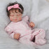 16-18 inch 2pcs Set CARANOVO Realistic Reborn Baby Doll Clothes Pink Outfits Clothing Accessories Suitable for Reborn