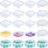 20 Pcs Clear Board Game Tokens Storage Containers - Assorted Sizes for Game Components