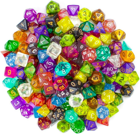Wiz Dice Series II - DND Dice Set (105 Dice, 15 Sets of 7 Unique Colors) - D&D Accessories for TTRPG
