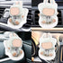 BOXOB 3.94-6.69in Dolls Car Seat, Decorative Car Doll Sofa with Furry Cushion & Fragrant Tablets Cute Air Vents Chair