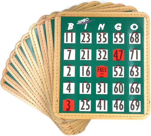 Tapp Collections Jumbo Bingo Shutter Cards - 10 Pack, Green