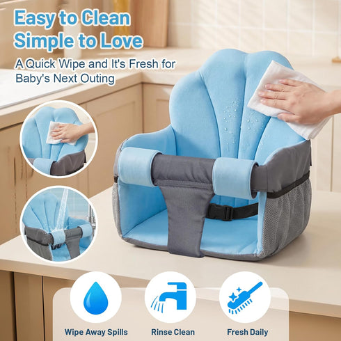 Charlie & Mollie Portable Shopping Cart Cover for Baby with Easy Install, Breathable & Supportive High Chair Cover