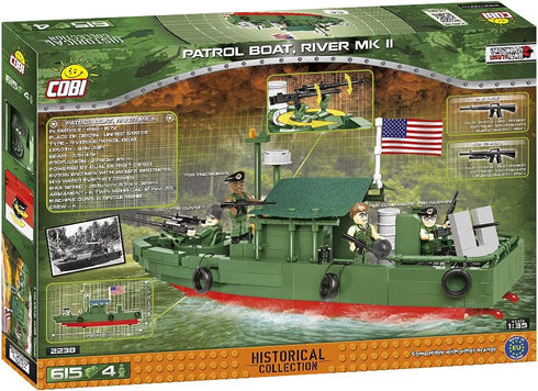 615 /2238/ 31 COBI Pcs Historical Collection Vietnam War PBR Mk.Ii