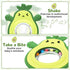 0-3-6-12 MISSLILI Teething Toy for Babies, Silicone Avocado Shape with Rattle Teether for Infants Months, Sensory Chew