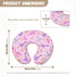 Drnuikhe Rainbow Unicorn Nursing Pillow Slipcover Covers Soft Comfortable Pillowcase for Nursing Pillow Stretchy