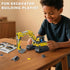 2-in-1 Bulldozer 399 Excavator & Building Kit - Pieces STEM Educational Construction Toys for Kids, Creative Birthday