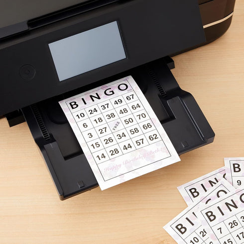 Juvale 180 Sheets Reusable Paper Bingo Cards Bulk - Disposable Number Game Set for Large Groups