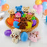 Abakuku 12 Toy,3.15in Pcs Prefilled Easter Eggs Plush Bright Colorful Eggs Prefilled with Variety Plush Toy Easter