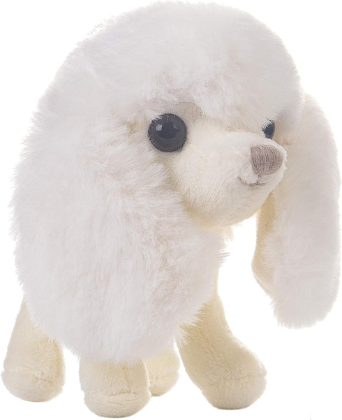 Cream Poodle Plush Soft Toy, 4-Inch Puppy Dog Stuffed Animal